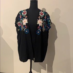 Embroidered cardigan